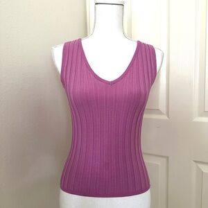 Mossimo Orchid Sleeveless Ribbed Knit Top